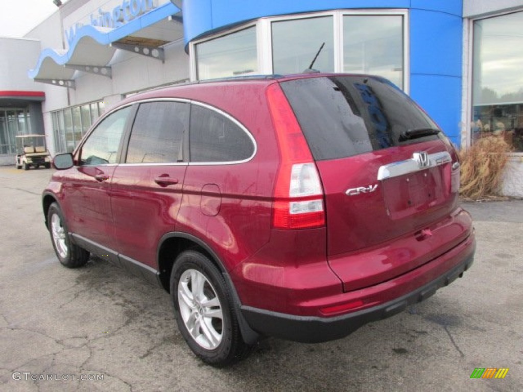 2010 CR-V EX-L AWD - Tango Red Pearl / Gray photo #5