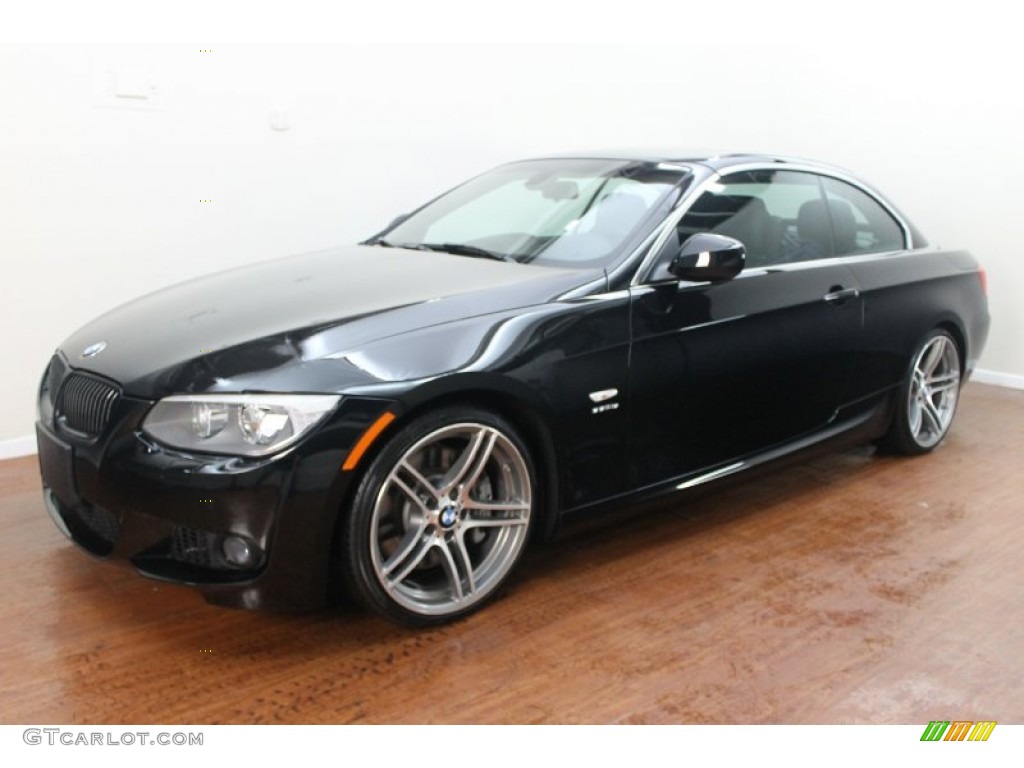 2011 3 Series 335is Convertible - Black Sapphire Metallic / Black photo #2