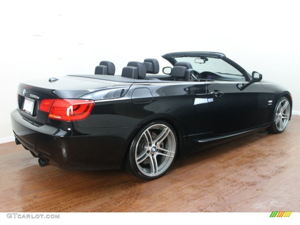 2011 3 Series 335is Convertible - Black Sapphire Metallic / Black photo #5