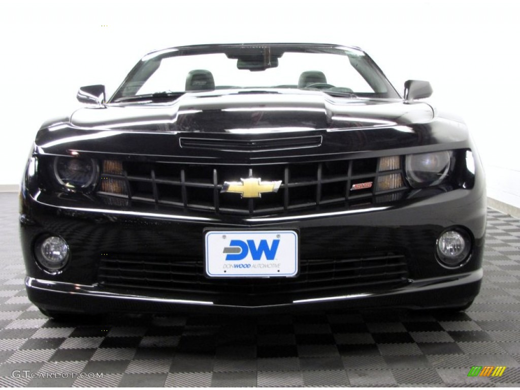 2012 Camaro SS/RS Convertible - Black / Black photo #4