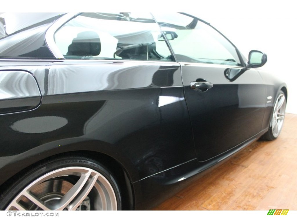 2011 3 Series 335is Convertible - Black Sapphire Metallic / Black photo #16