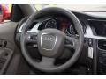 2010 Audi A5 Linen Beige Interior Steering Wheel Photo