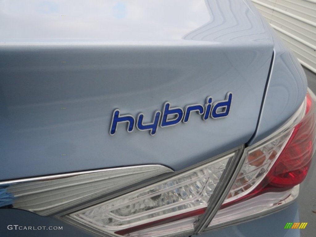 2012 Sonata Hybrid - Blue Sky Metallic / Gray photo #14