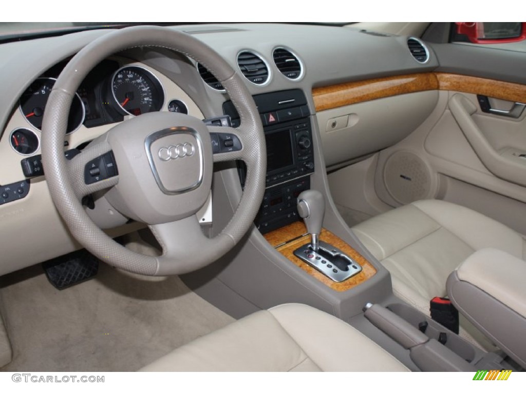 2009 A4 2.0T Cabriolet - Misano Red Pearl Effect / Beige photo #16