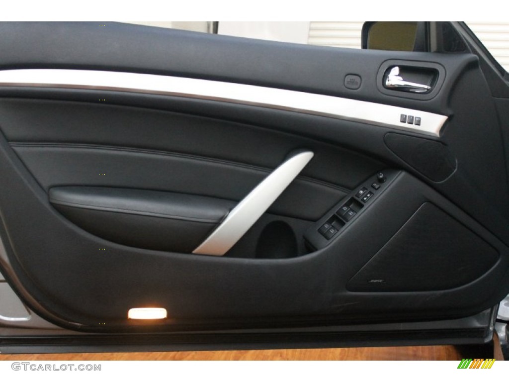 2010 Infiniti G 37 Convertible Graphite Door Panel Photo #76573774