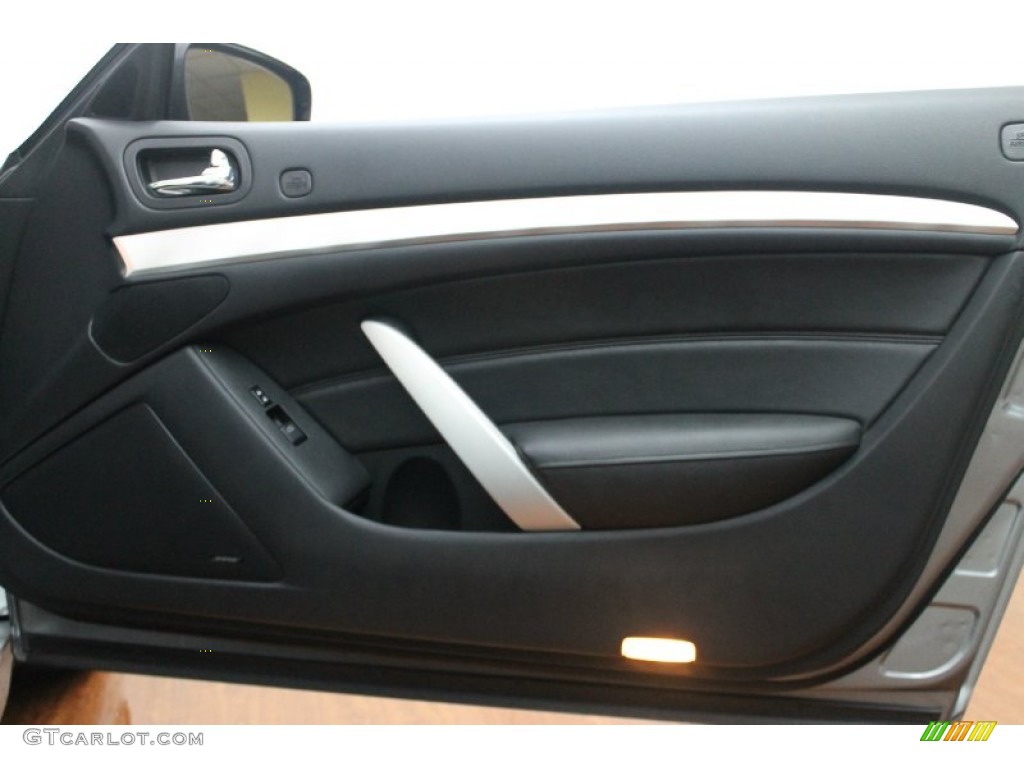 2010 Infiniti G 37 Convertible Graphite Door Panel Photo #76573792