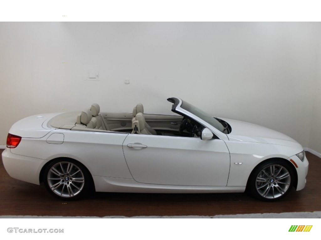 2010 3 Series 335i Convertible - Alpine White / Cream Beige photo #9