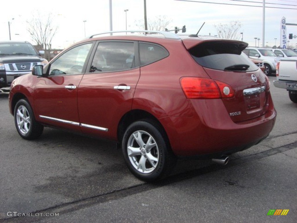 2011 Rogue SV - Cayenne Red / Black photo #5