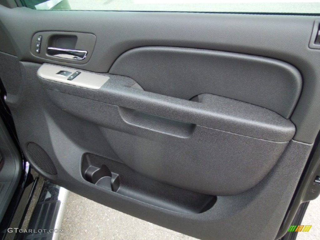 2013 Chevrolet Silverado 1500 LTZ Crew Cab 4x4 Ebony Door Panel Photo #76575627