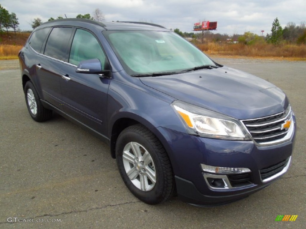 2013 Traverse LT - Atlantis Blue Metallic / Dark Titanium/Light Titanium photo #2