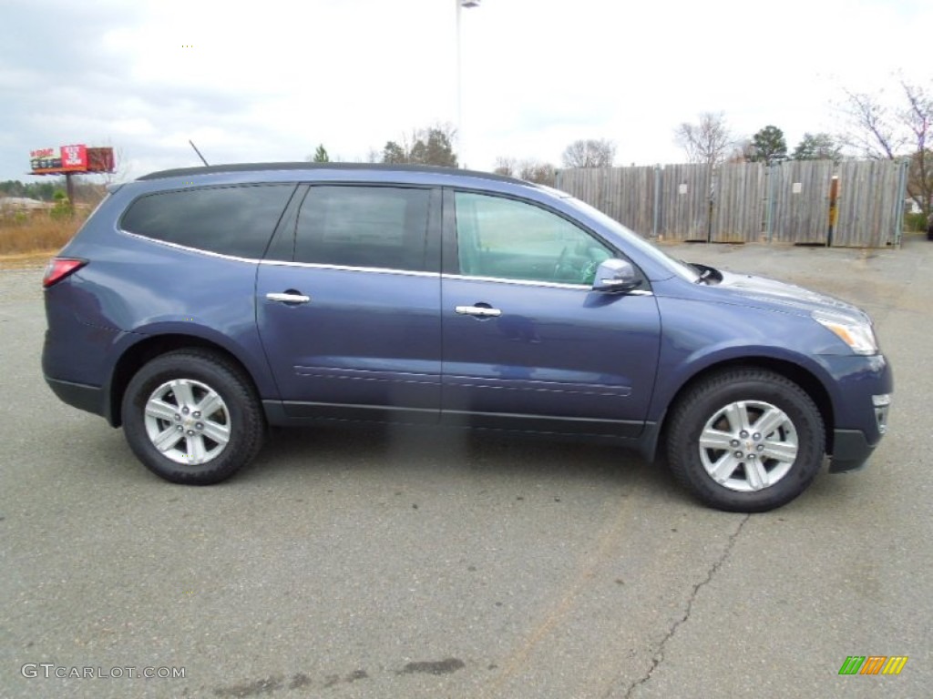 Atlantis Blue Metallic 2013 Chevrolet Traverse LT Exterior Photo #76576258