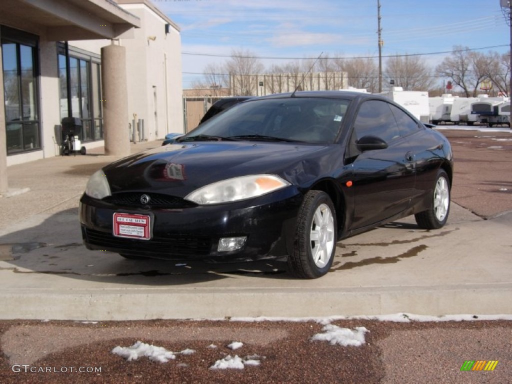 2001 Cougar V6 - Black / Medium Graphite photo #8