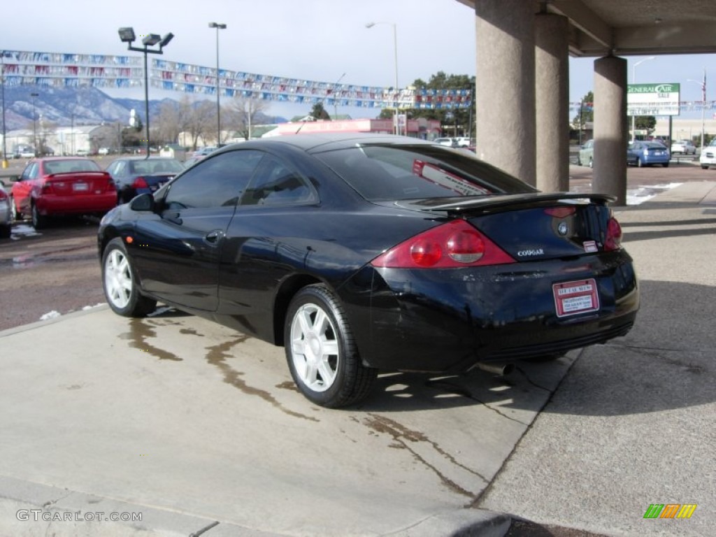 2001 Cougar V6 - Black / Medium Graphite photo #10