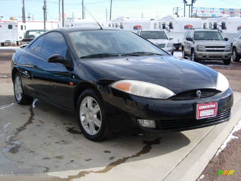 2001 Cougar V6 - Black / Medium Graphite photo #15