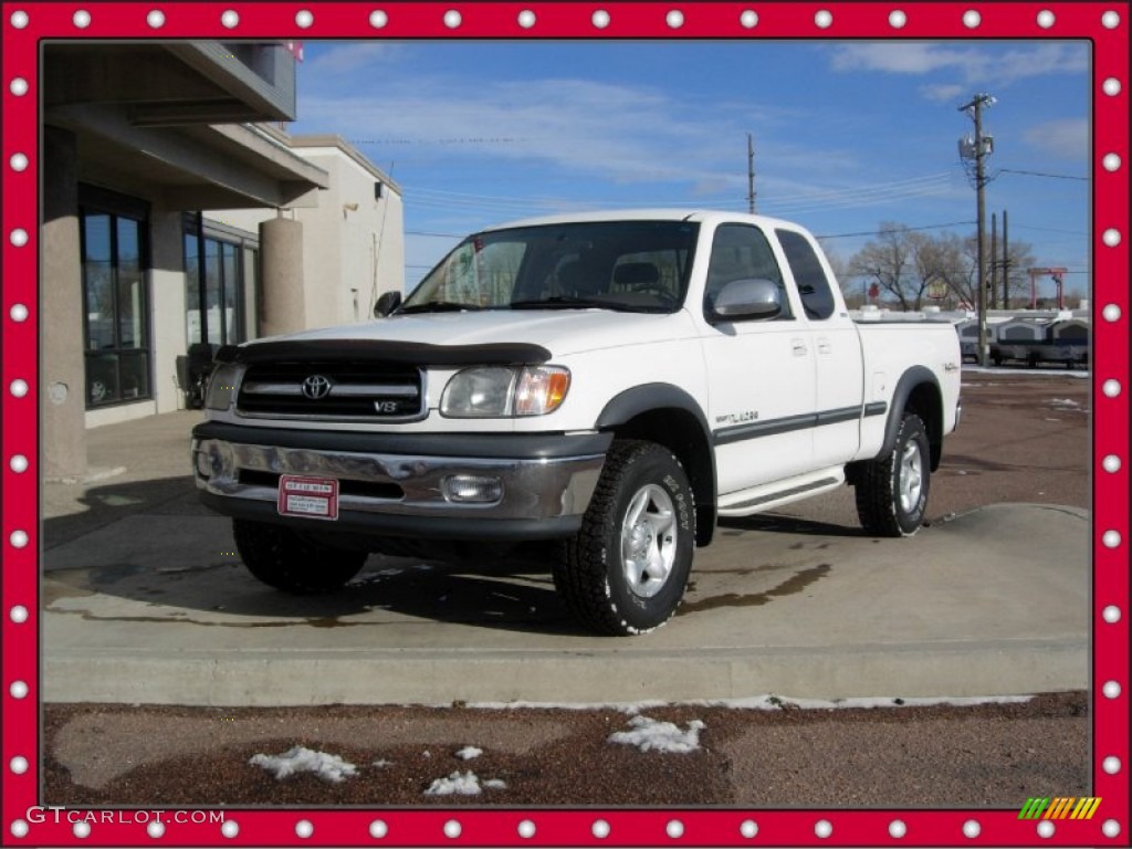 2000 Tundra SR5 TRD Extended Cab 4x4 - Natural White / Oak photo #1