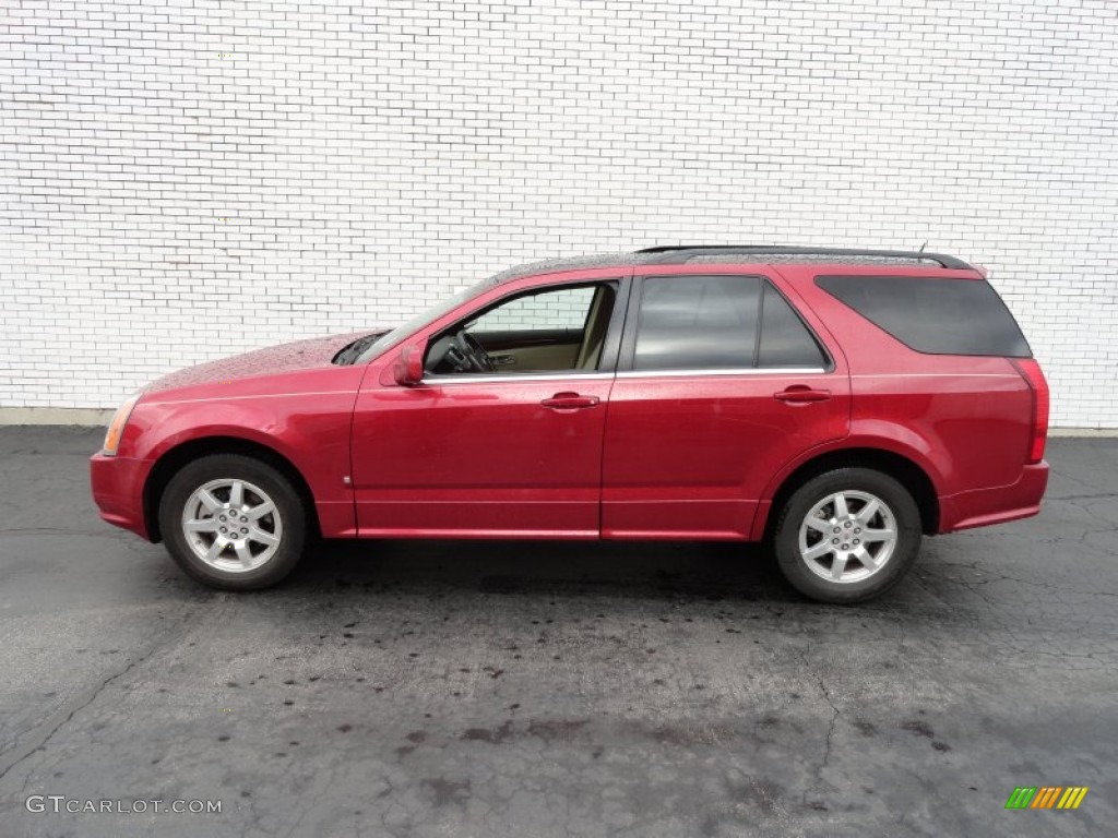 2009 SRX 4 V6 AWD - Crystal Red / Cocoa/Cashmere photo #4
