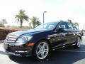 2012 Magnetite Black Metallic Mercedes-Benz C 350 Sport  photo #3