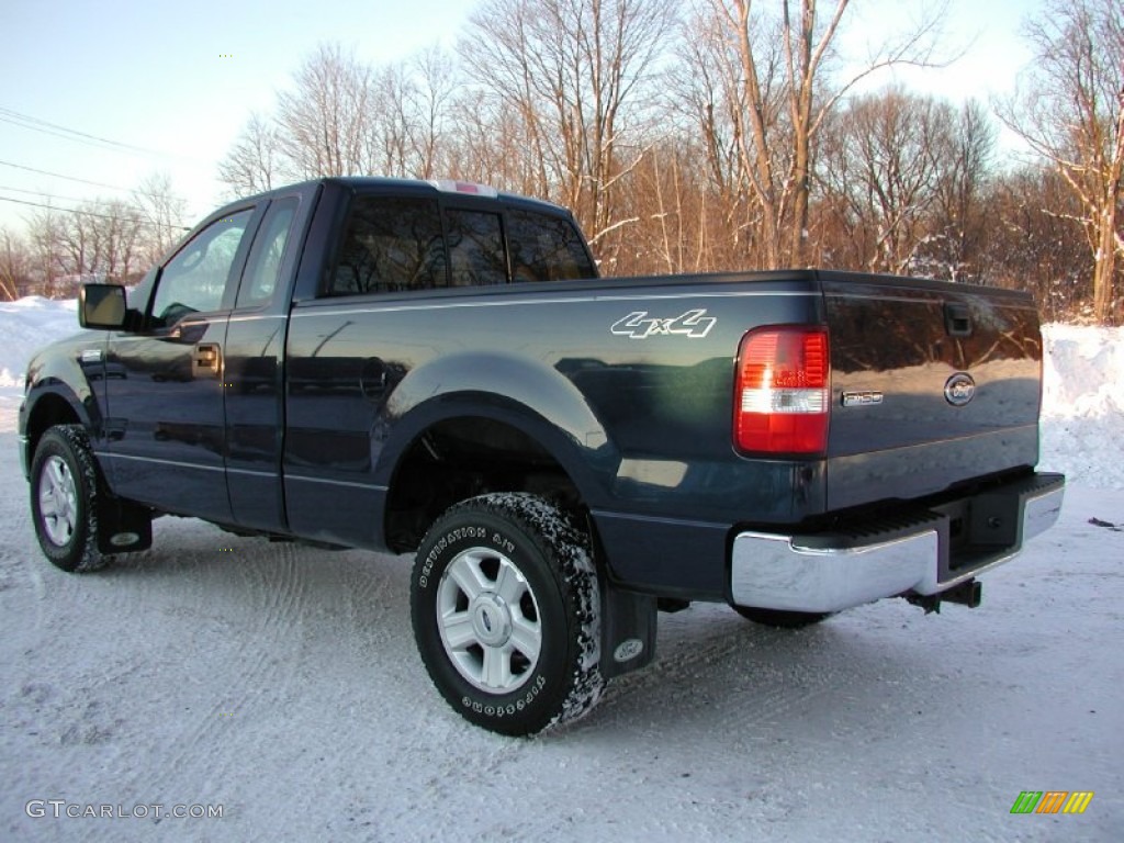 2004 F150 XLT Regular Cab 4x4 - True Blue Metallic / Medium/Dark Flint photo #7