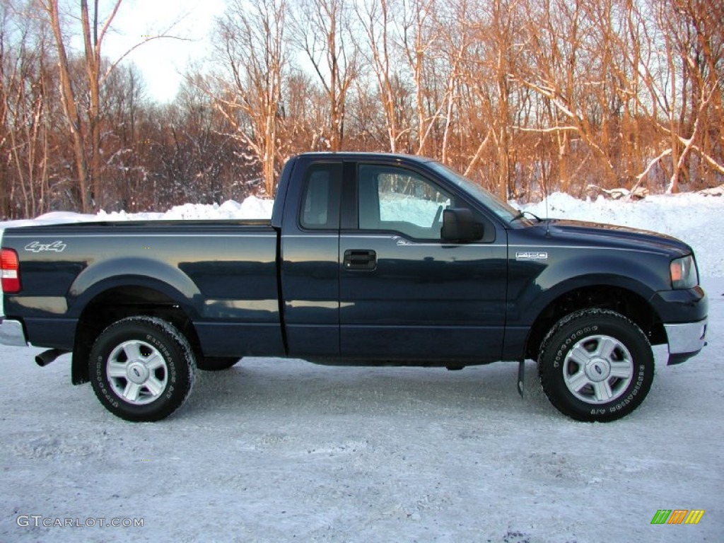 2004 F150 XLT Regular Cab 4x4 - True Blue Metallic / Medium/Dark Flint photo #15
