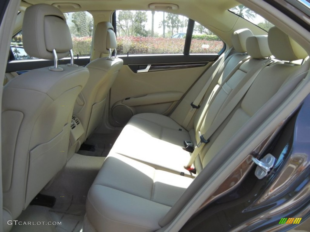 Almond Beige Interior 2013 Mercedes-Benz C 250 Sport Photo #76579162