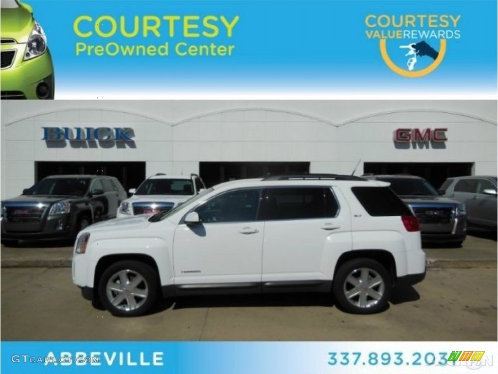 2010 Terrain SLT - Summit White / Brownstone photo #1