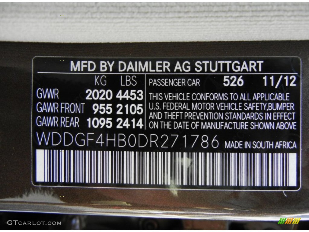 2013 C Color Code 526 for Dolomite Brown Metallic Photo #76579336