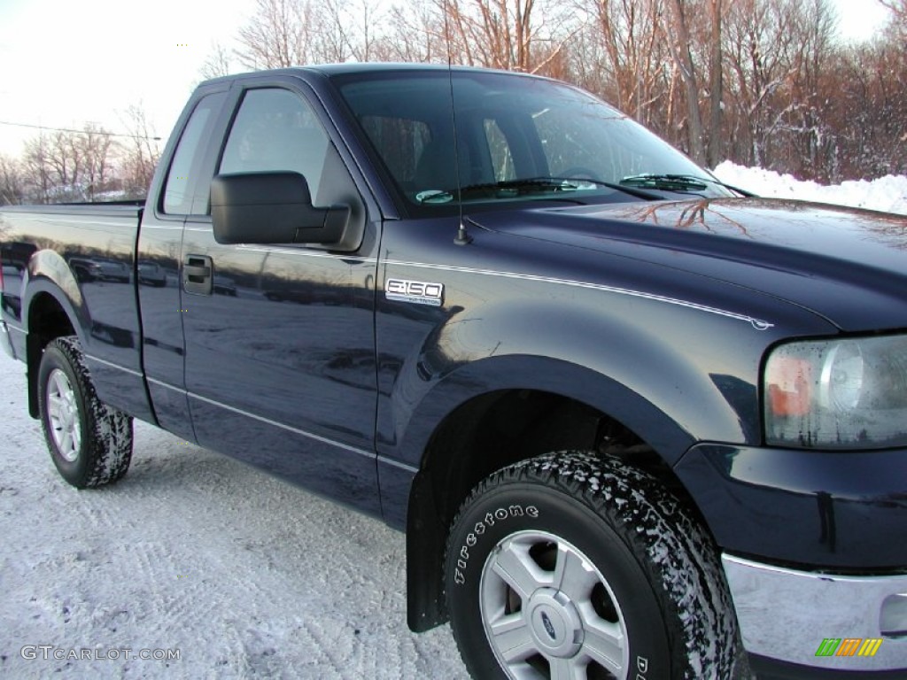 2004 F150 XLT Regular Cab 4x4 - True Blue Metallic / Medium/Dark Flint photo #33