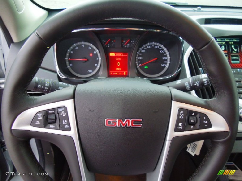 2013 GMC Terrain SLT Jet Black Steering Wheel Photo #76579454