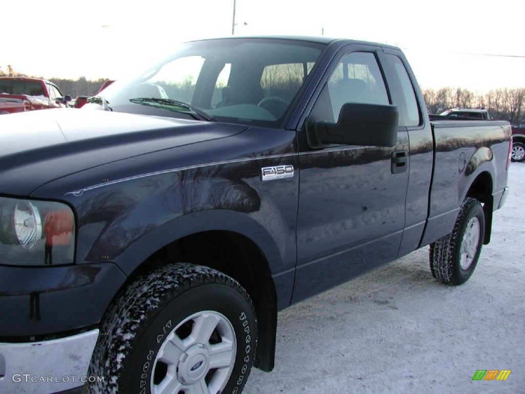 2004 F150 XLT Regular Cab 4x4 - True Blue Metallic / Medium/Dark Flint photo #34