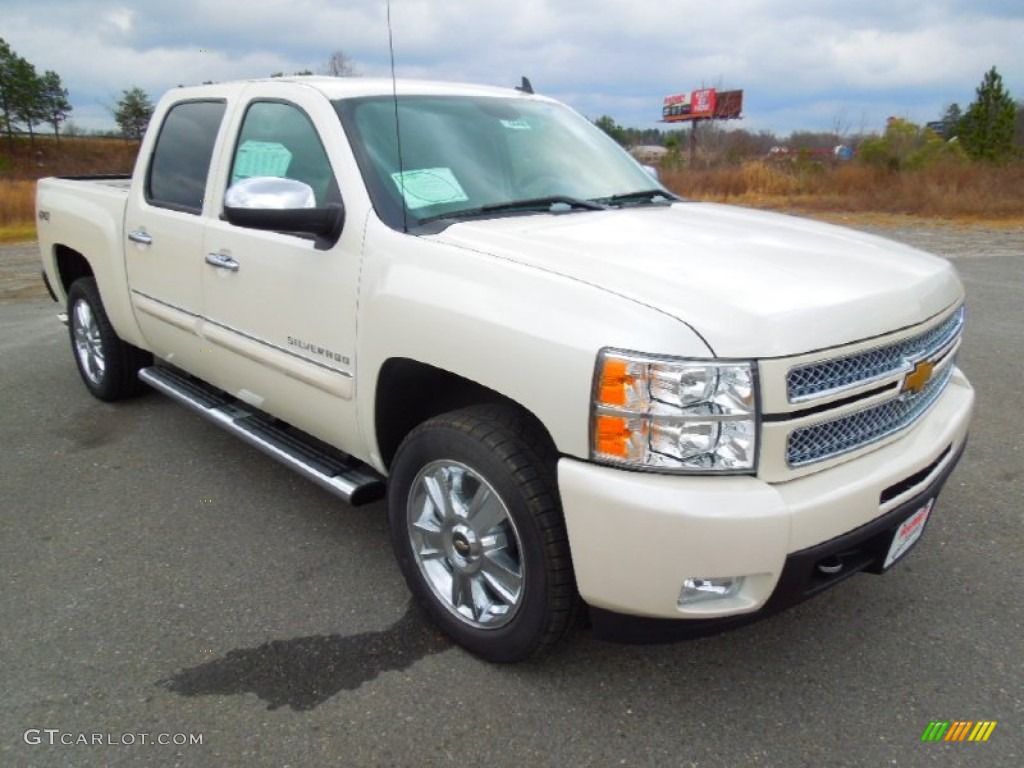 2013 Silverado 1500 LTZ Crew Cab 4x4 - White Diamond Tricoat / Ebony photo #2