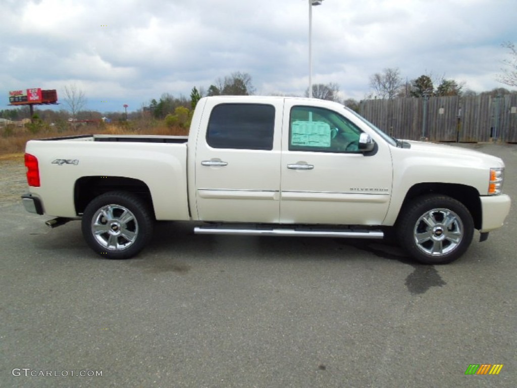 2013 Silverado 1500 LTZ Crew Cab 4x4 - White Diamond Tricoat / Ebony photo #6