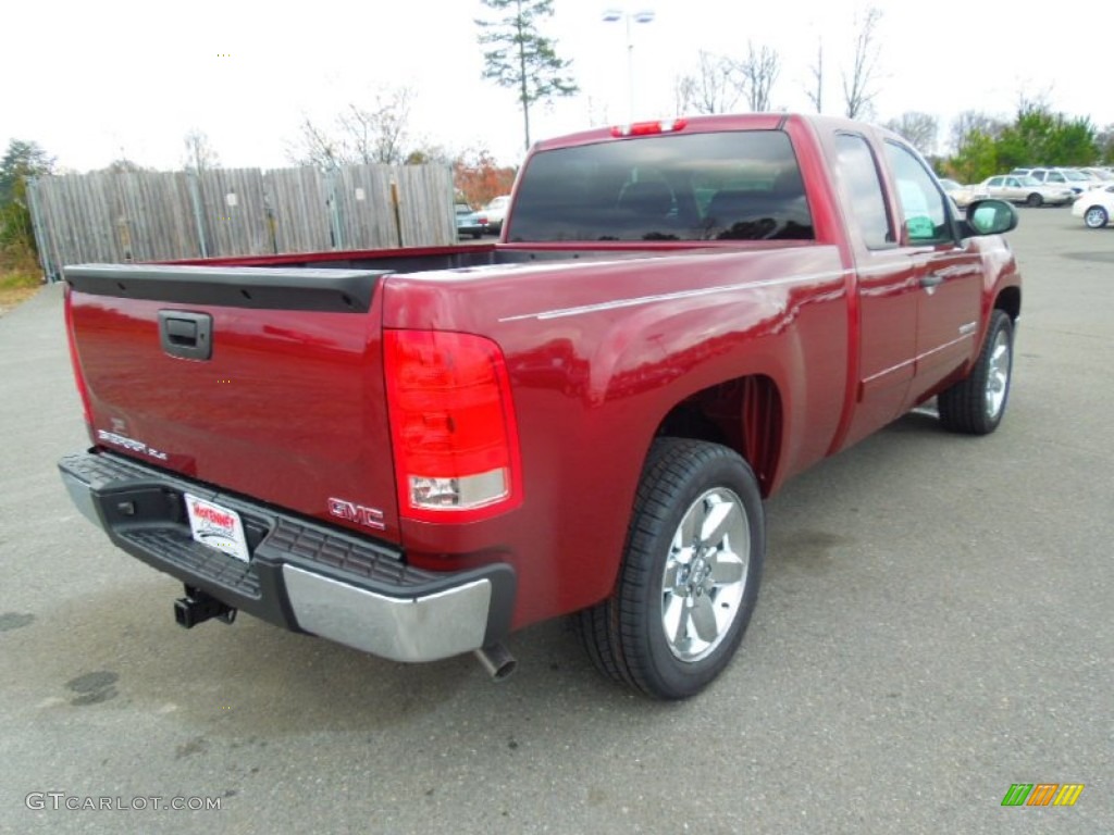 2013 Sierra 1500 SLE Extended Cab - Sonoma Red Metallic / Ebony photo #4