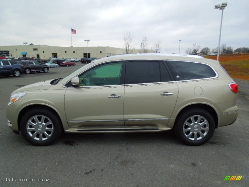2013 Enclave Leather - Champagne Silver Metallic / Choccachino Leather photo #2