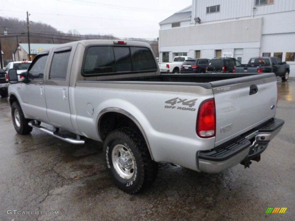 2001 F250 Super Duty Platinum Edition Super Crew 4x4 - Silver Metallic / Medium Parchment photo #3