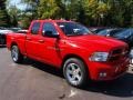 2012 Flame Red Dodge Ram 1500 Express Quad Cab  photo #2