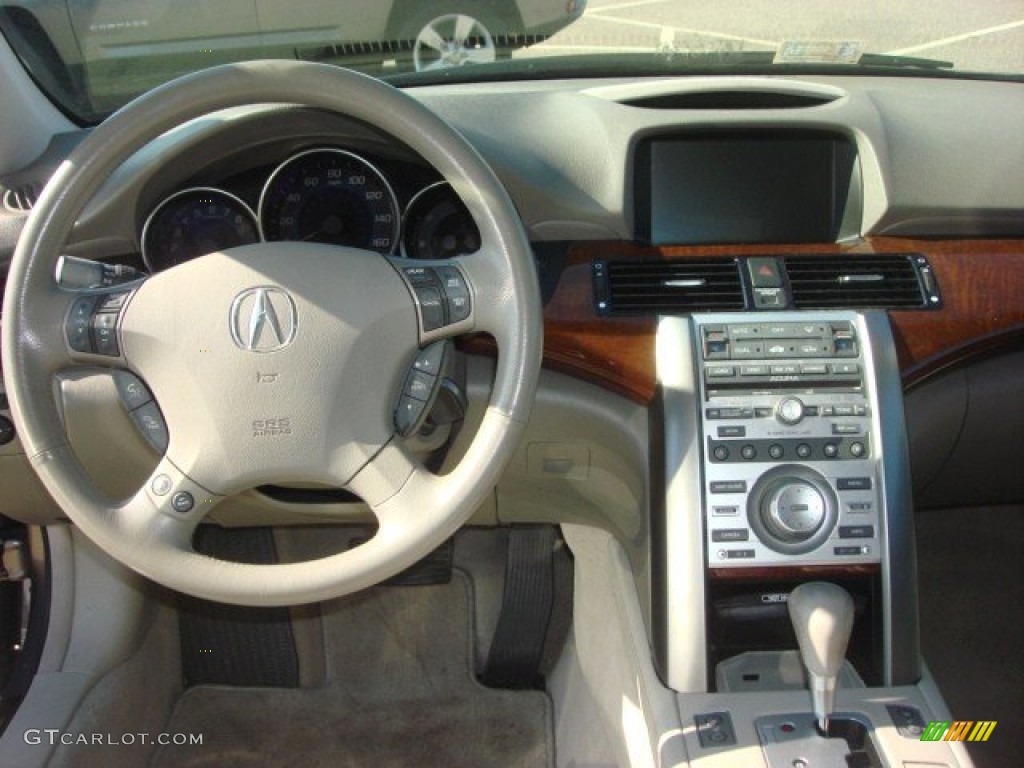 2006 Acura RL 3.5 AWD Sedan Taupe Dashboard Photo #76580922