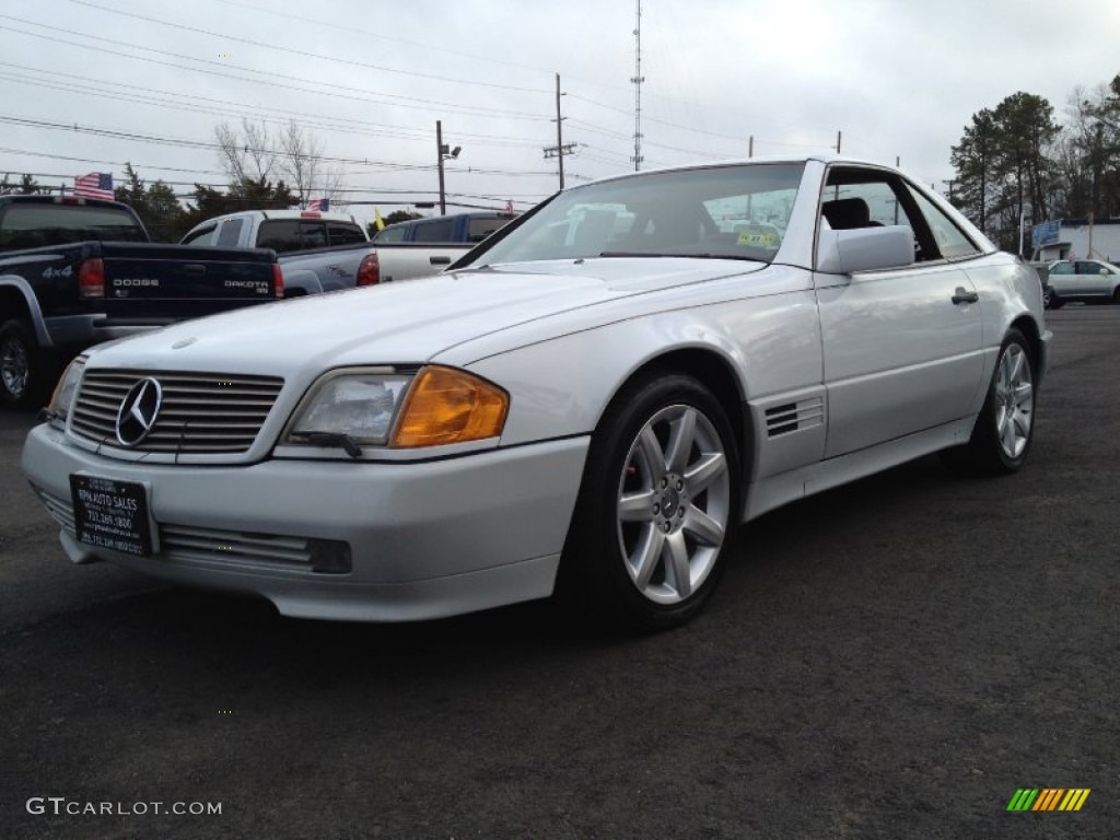 1991 SL Class 300 SL Roadster - Arctic White / Red photo #1