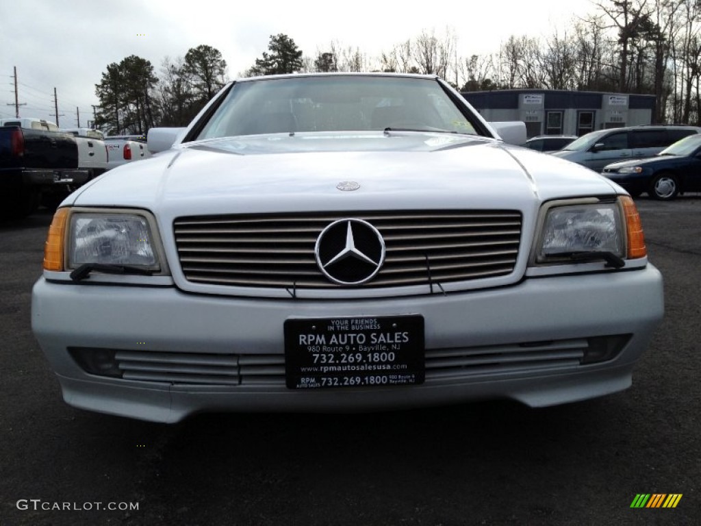 1991 SL Class 300 SL Roadster - Arctic White / Red photo #2