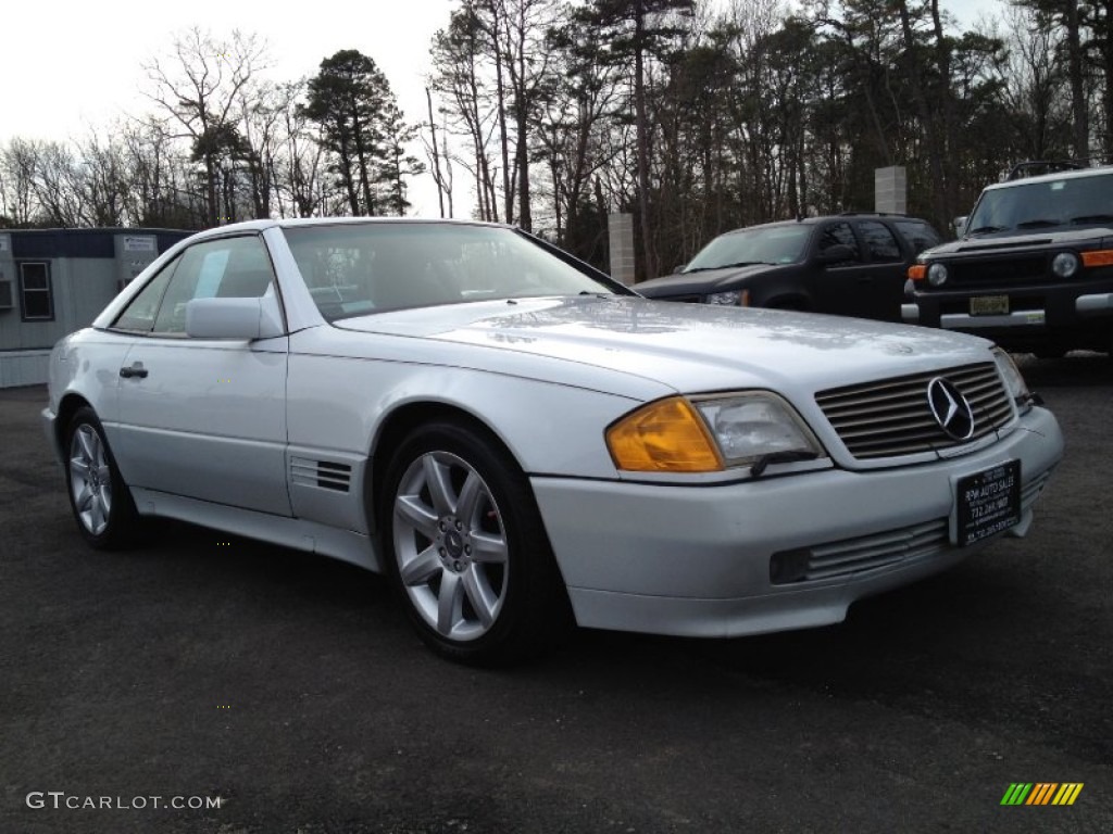 1991 SL Class 300 SL Roadster - Arctic White / Red photo #3