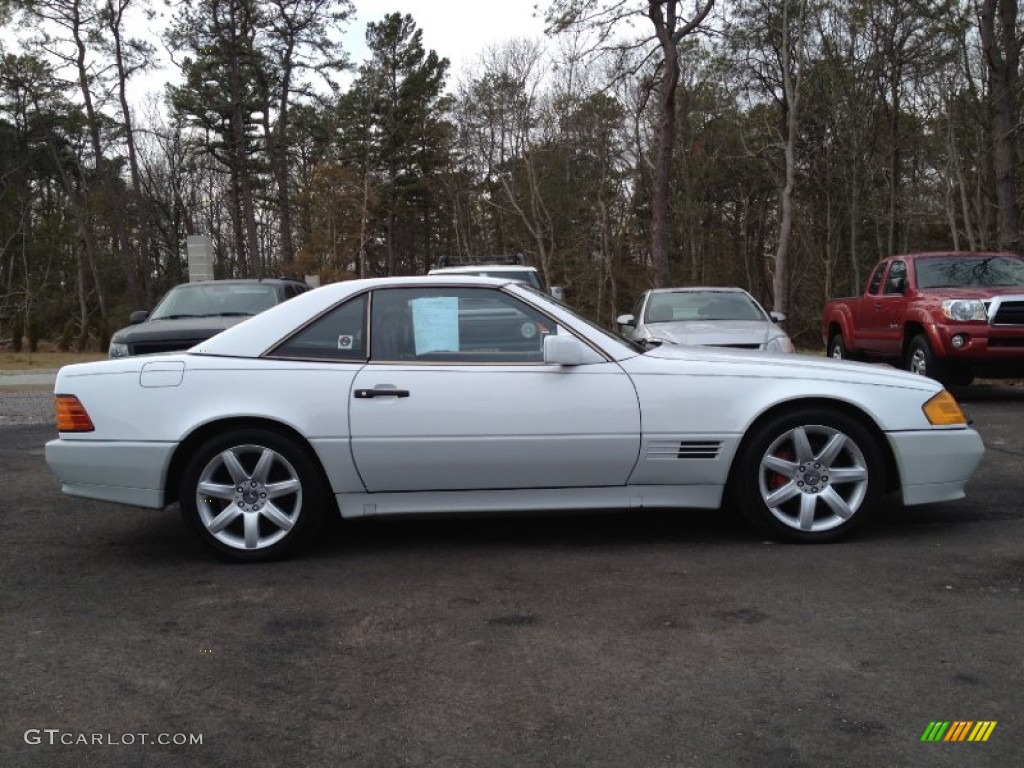 1991 SL Class 300 SL Roadster - Arctic White / Red photo #6