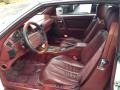 1991 Mercedes-Benz SL Class Red Interior Front Seat Photo