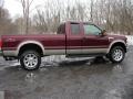 2008 Dark Toreador Red Ford F350 Super Duty Lariat SuperCab 4x4 #76565234