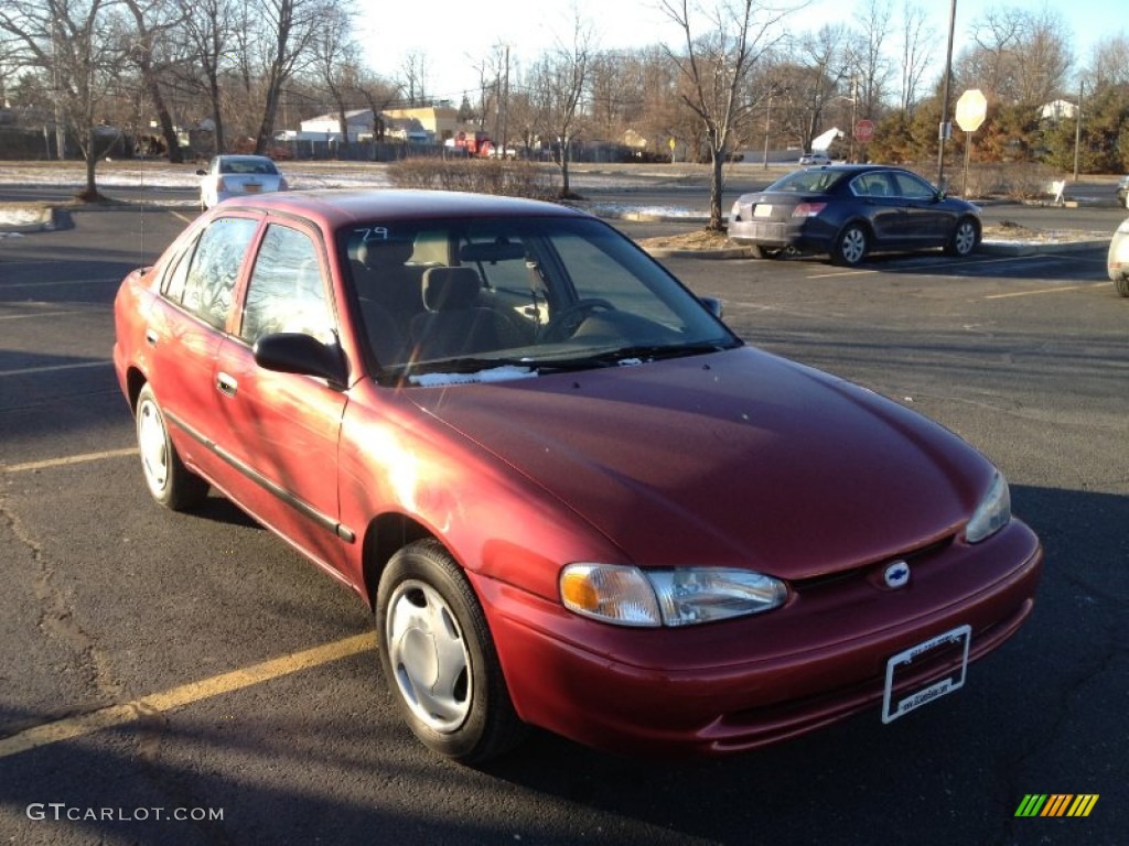 2002 Prizm  - Medium Red Metallic / Light Neutral photo #7