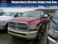 Deep Cherry Red Crystal Pearl 2012 Dodge Ram 2500 HD Laramie Longhorn Crew Cab 4x4