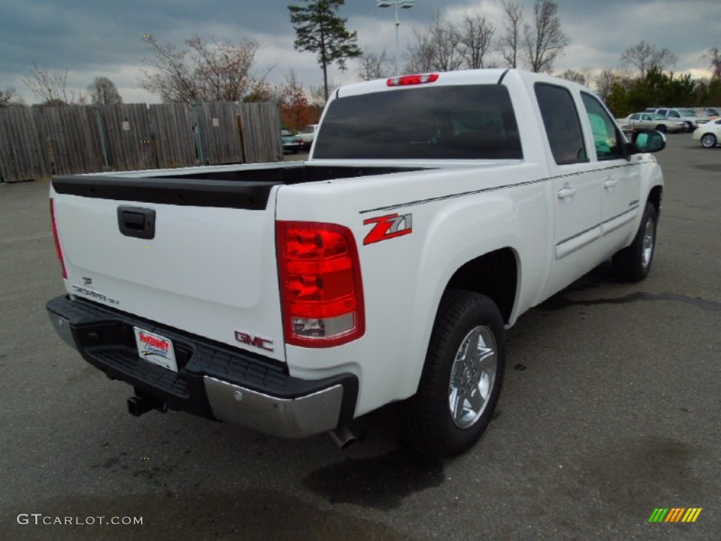 2013 Sierra 1500 SLT Crew Cab - Summit White / Ebony photo #4