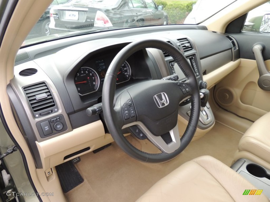 2008 CR-V EX-L - Green Tea Metallic / Ivory photo #3