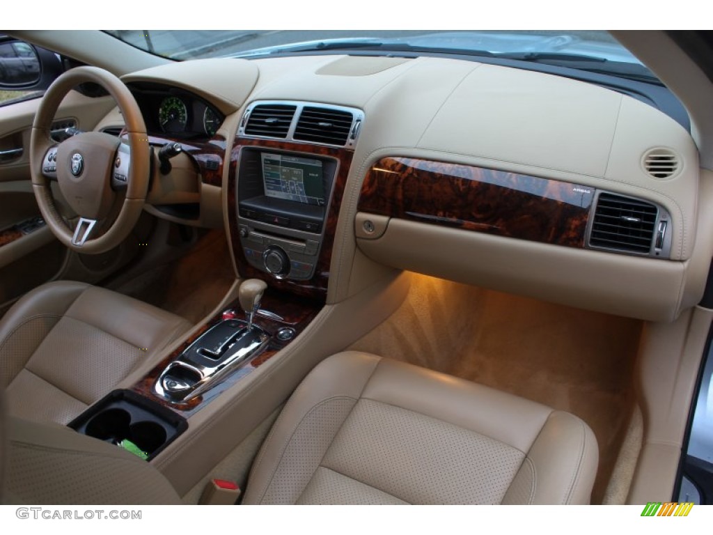 2009 Jaguar XK XK8 Convertible Caramel Dashboard Photo #76583518