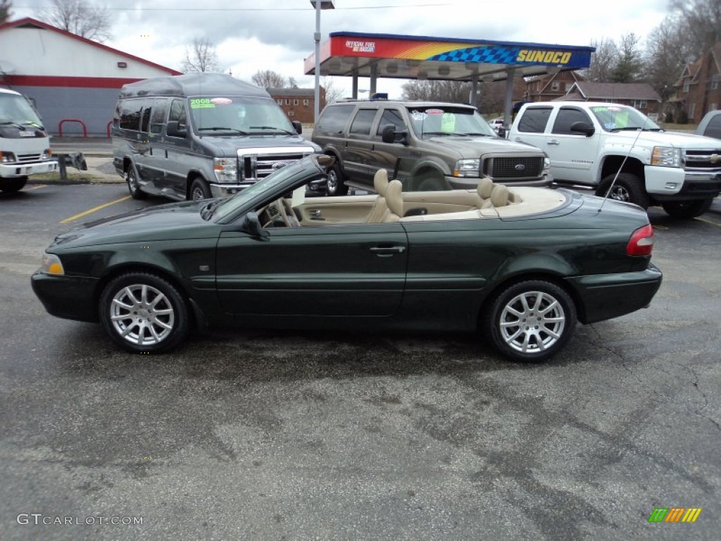 1999 C70 LT Convertible - Emerald Green Metallic / Beige photo #2