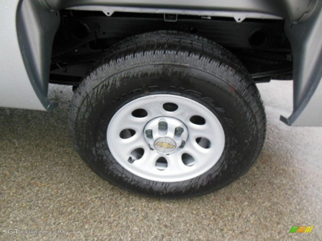 2013 Silverado 1500 Work Truck Crew Cab 4x4 - Silver Ice Metallic / Dark Titanium photo #9