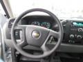 Dark Titanium 2013 Chevrolet Silverado 1500 Work Truck Crew Cab 4x4 Steering Wheel